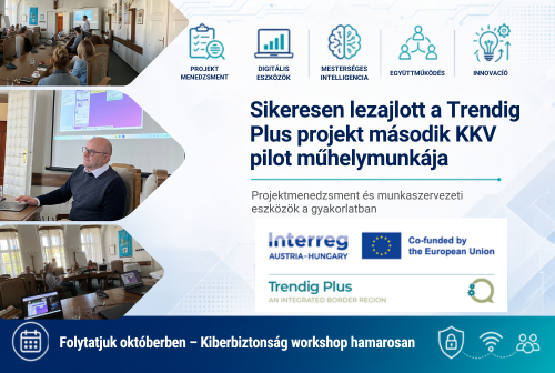 Sikeresen lezajlott a Trendig Plus projekt második KKV pilot műhelymunkája! Sikeresen lezajlott a Trendig Plus projekt második KKV pilot műhelymunkája!