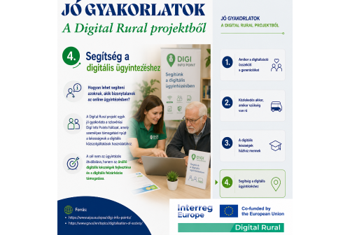 Jó gyakorlatok a Digital Rural projektből - Segítség a digitális ügyintézéshez Jó gyakorlatok a Digital Rural projektből - Segítség a digitális ügyintézéshez